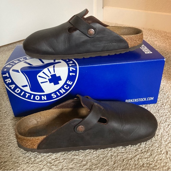 Birkenstock Boston Clogs Habana Oiled Leather Size 36 - Picture 4 of 11